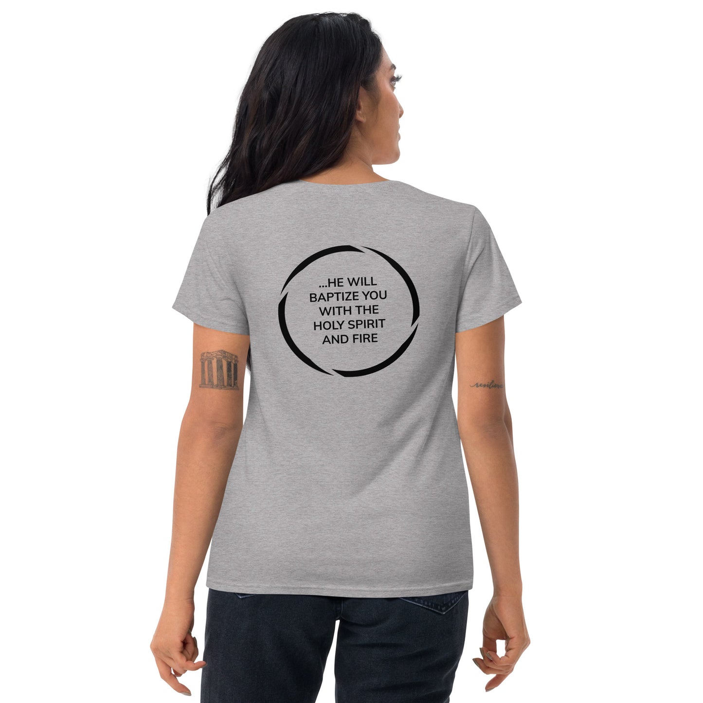 SPIRIT LEAD ME — MAT. 3:11 (Women's T-shirt)