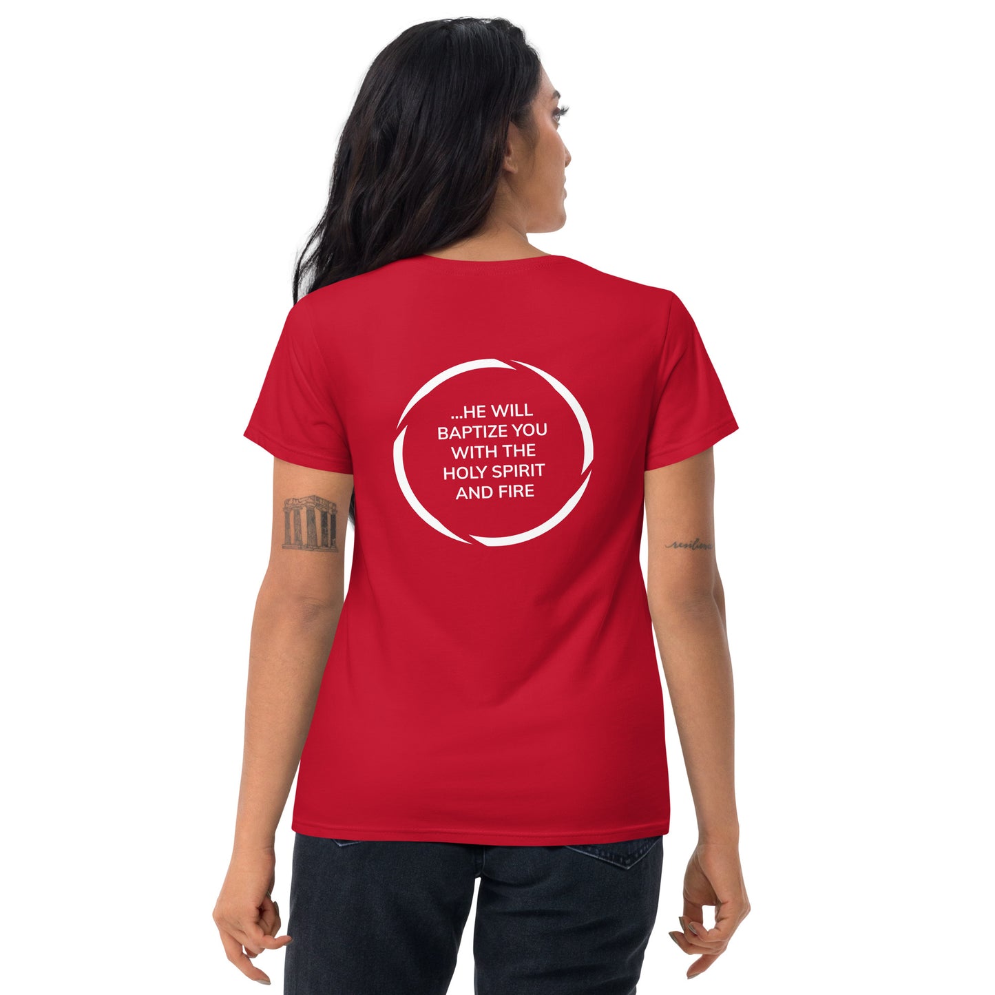 SPIRIT LEAD ME — MAT. 3:11 (Women's T-shirt)