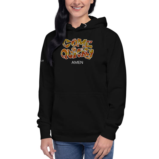 Unisex Hoodie (W) - COME QUICKLY (browns)